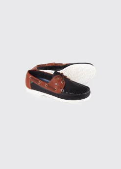 Admirals Ladies Deck Shoe - Navy/Brown