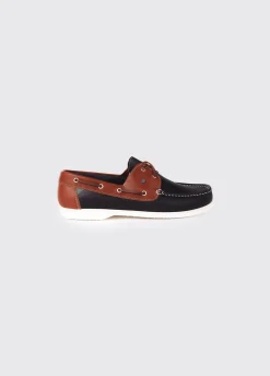 Admirals Ladies Deck Shoe - Navy/Brown