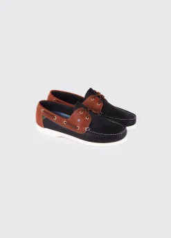 Admirals Men's Deck Shoe - Navy/Brown