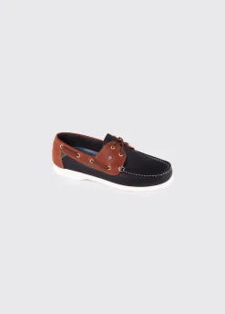 Admirals Men's Deck Shoe - Navy/Brown