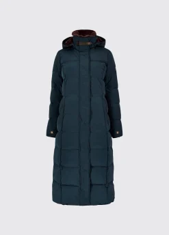 Aldborough Women's full length technical down jacket - Navy