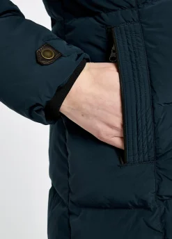 Aldborough Women's full length technical down jacket - Navy