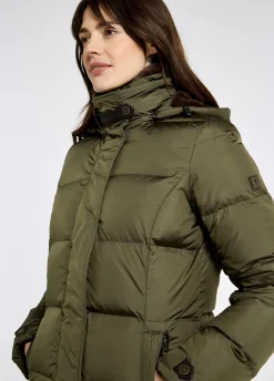 Aldborough Women's full length technical down jacket - Olive