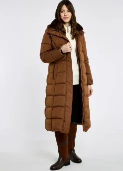 Aldborough Women's full length technical down jacket - Russet