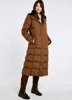 Aldborough Women's full length technical down jacket - Russet