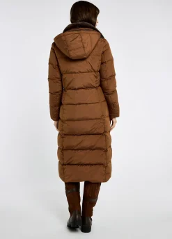 Aldborough Women's full length technical down jacket - Russet