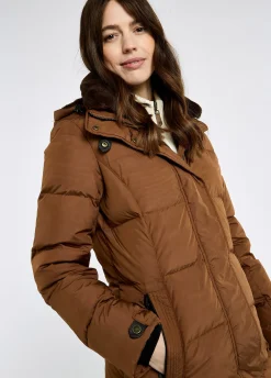 Aldborough Women's full length technical down jacket - Russet