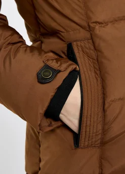 Aldborough Women's full length technical down jacket - Russet