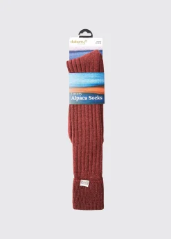 Alpaca Socks - Malbec
