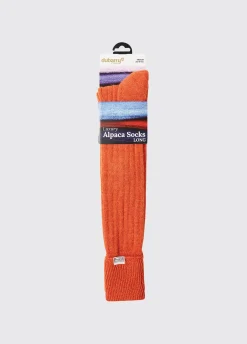 Alpaca Socks - Terracotta