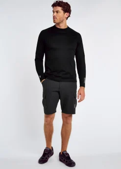 Ancona Mens Long-Sleeved T-Shirt - Black