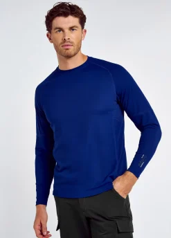 Ancona Mens Long-Sleeved T-Shirt - Ultramarine