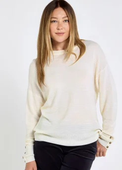 Ashfield Women’s bamboo blend sweater - Oyster