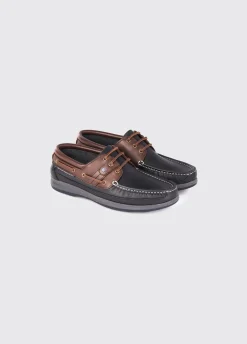 Atlantic Deck Shoe - Navy/Mahogany