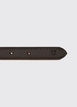 Axel Padded Leather dog collar - Mahogany