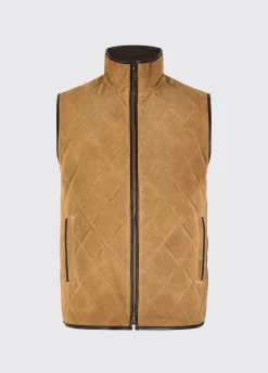 Bellamont Men's Goat suede gilet - Tan