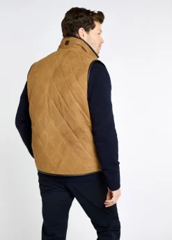 Bellamont Men's Goat suede gilet - Tan
