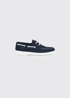 Biarritz Canvas Deck Shoe - Navy