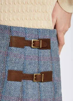Blossom Tweed Skirt - Denim Haze