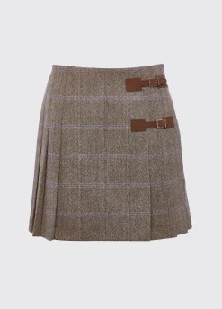 Blossom Tweed Skirt - Woodrose