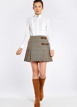 Blossom Tweed Skirt - Woodrose