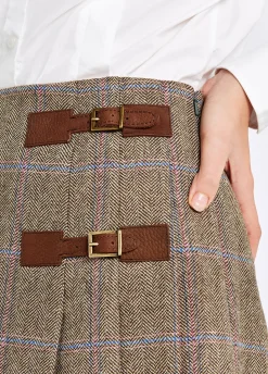 Blossom Tweed Skirt - Woodrose