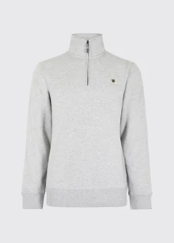 Boyce Men’s Zip Neck Sweater - Grey Marl