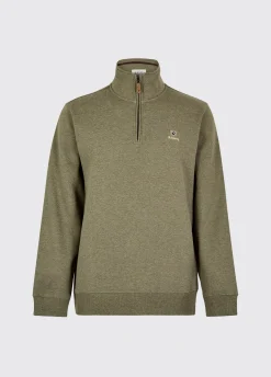 Boyce Men’s Zip Neck Sweater - Kelp