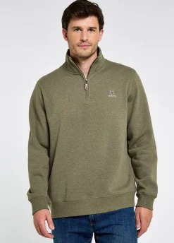 Boyce Men’s Zip Neck Sweater - Kelp