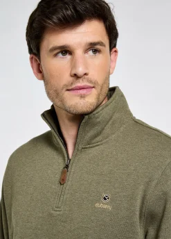 Boyce Men’s Zip Neck Sweater - Kelp