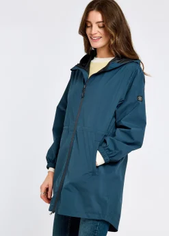 Brookside Women’s Hooded Rain Mac - Atlantic
