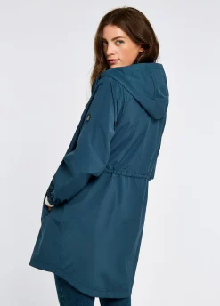 Brookside Women’s Hooded Rain Mac - Atlantic
