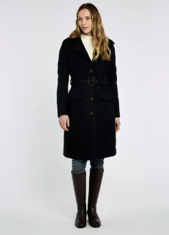 Brookvale Fitted tweed coat - French Navy