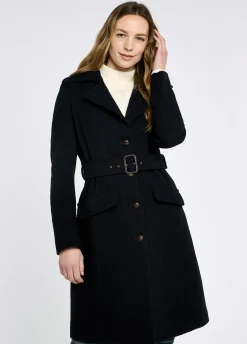 Brookvale Fitted tweed coat - French Navy