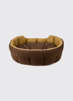 Buster Tweed dog bed - Mocha