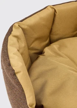 Buster Tweed dog bed - Mocha