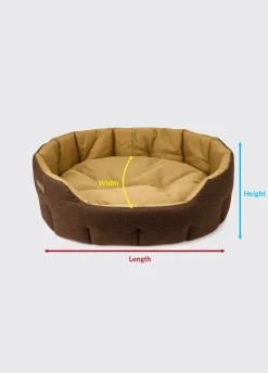 Buster Tweed dog bed - Mocha