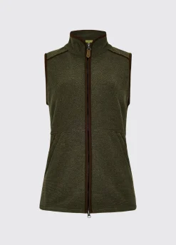 Carbury Women's Fleece Gilet - Olive