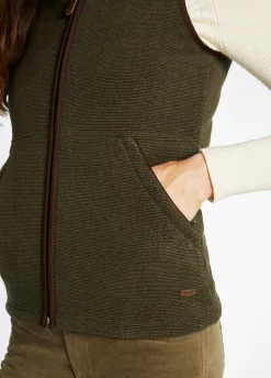 Carbury Women's Fleece Gilet - Olive
