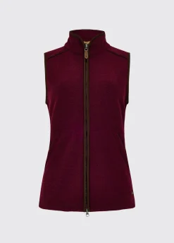 Carbury Women's Fleece Gilet - Ox Blood
