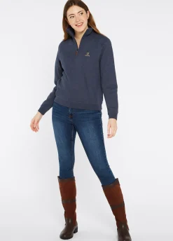 Castlemartyr Women's Quarter Zip Sweatshirt - Denim