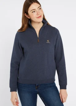 Castlemartyr Women's Quarter Zip Sweatshirt - Denim