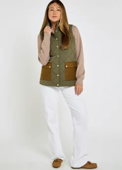 Clashmore Women's Quilted Gilet - Kelp