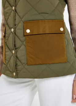 Clashmore Women's Quilted Gilet - Kelp