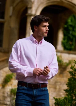 Clontarf Men’s Oxford Shirt - Pink