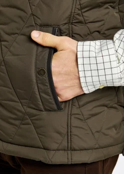 Colamber Men’s Quilted Gilet - Olive