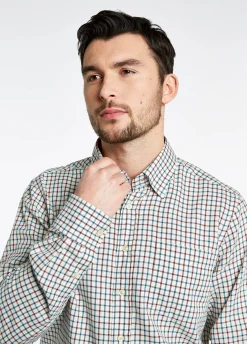 Connell Tattersall Check Shirt - Cardinal