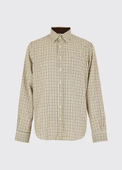 Connell Tattersall Check Shirt - Mahogany