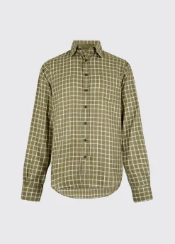Connell Tattersall Check Shirt - Olive