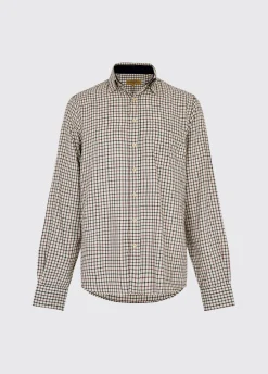 Connell Tattersall Check Shirt - Ox Blood